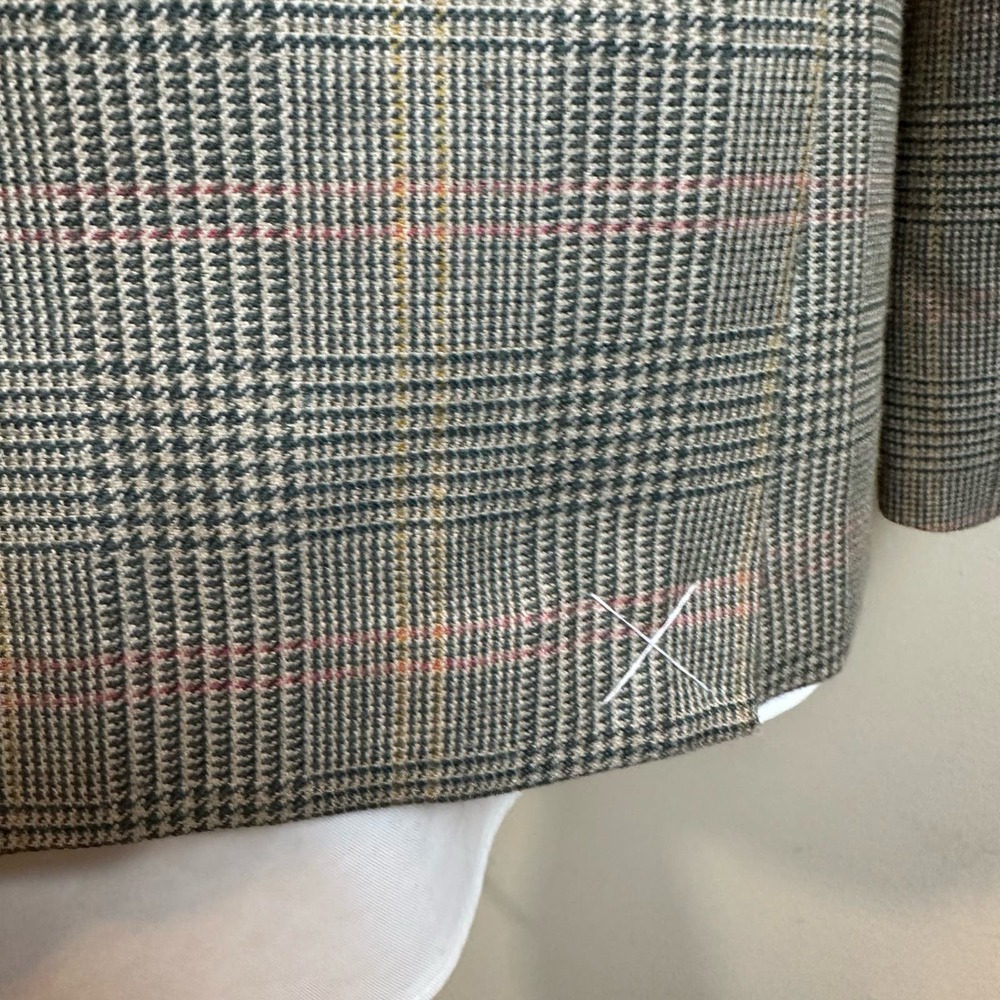 J.Crew Glen Plaid Cream Moon Ludlow Blazer NWOT 44R - Picture 7 of 12